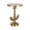 Hello Honey® 19" Round Gold Nautical Accent Table with Anchor Base
